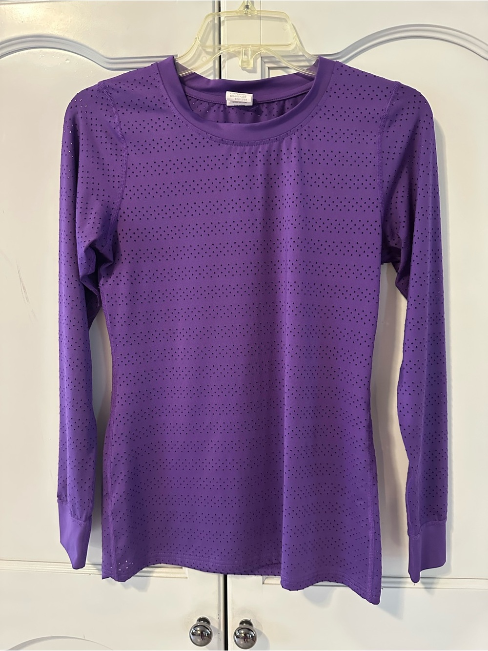 ZYIA Active Chill Long Sleeve T Purple Womens  Sz XS